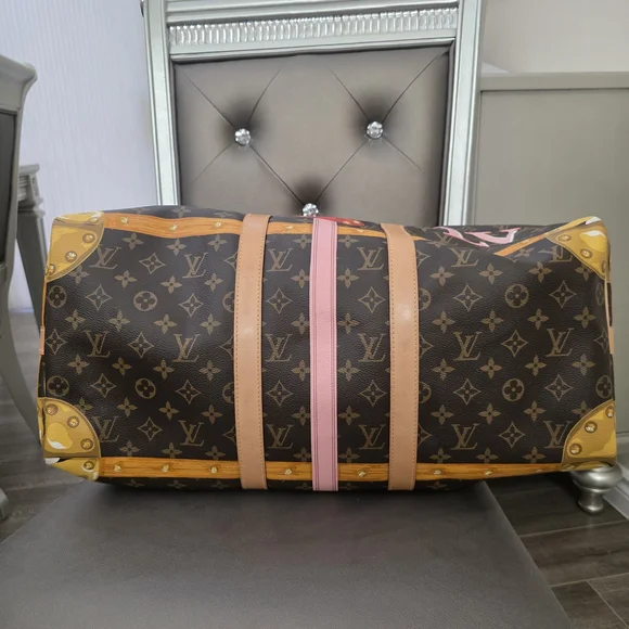 RARE Louis Vuitton Keepall Bandouliere 50 Monogram Summer Trunks Limited Edition - Picture 6 of 16